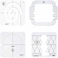 Miniatyrbillede 1 af 5: DIY Akryl Sy- og Quilter lineal Hult-formet sykit Quiltemønster B, Sunny