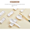 Miniatyrbillede 5 af 5: 1 stk. Keramisk spisepindsrest Stativ Nordisk stil Spisepindsstativ Gaffelstativ Ske Tableware Holder (Dynasti Tre Anvendelser)