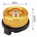 Miniatyrbilde 2 av 5: 3 stk. Gassylinderadapter, Gasskonverter Overføringsdysekontakt for komfyrbrenner Campingkomfyr Skru inn Butan Gassbeholder