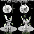 Miniatyrbillede 2 af 5: Reservedele til Blender & Osterizer 4980 4961 Isblade Samlingskobling Stud Sling
