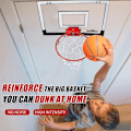 Miniatyrbilde 4 av 5: Over The Door Pro Mini Basketball Hoop for Kids, Voksne og Tenåringer, for Dør og Vegg med Komplett Basketball Tilbehør (18\" x 12\")