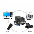 Pikkukuva 5 / 5: RJ45-RS232-sovitin, sarjallinen portti DB9 9-pin uros RJ45 naaras Cat. 5e/6 Ethernet LAN -jatkosovitin, 2 kpl (uros+naaras)