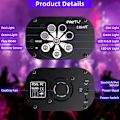 Miniatyrbilde 3 av 4: UV LED-projektor for festlys, USB RGB DJ-projektorlys, disco-fjernkontrollbelysning, oppladbar for Lumiere-scene, hage, stue, hjem Ka