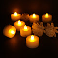 Miniatyrbillede 4 af 5: Flammeløse Lys Teelys med CR2032 Batterier, Flammeløse LED Teelys Blinkende Lys med Varmt Hvidt Glimmer Effekt (48 STK)