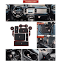 Miniatyrbilde 4 av 5: For Accessories 2 Interior Cup Holders, Center Console Liner Mat for 2021 2022