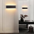 Miniatyrbillede 5 af 5: Indendørs væglampe LED Sort 31CM Varmt Hvid Vægslampe 20W 3000K Moderne til Soveværelse Stue Trappe Gang Badeværelse