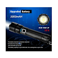 Miniatyrbillede 3 af 5: Super Lysende P70 LED Lommelygter 30000100000 Lumen, XHP70.2 Genopladelig LED Lommelygte, Taktisk Lommelygte med Holster, IP67 Vandafvisende Kraftfuld Fla