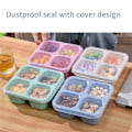 Miniatyrbild 2 av 5: Bentobox - 4 Fack, Återanvändbara Matlådor för Matlagning, Perfekta Matförvaringslådor, Kompakta och Stapelbara