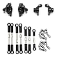 Miniatyrbild 1 av 5: Styrblock Navbärare Set Tie Rod Servo Länkstång för 144001 144010 124016 124017 124019 RC Bil Reservdelar