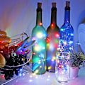 Miniatyrbilde 4 av 5: LED Flaskekrans 2m 20LEDs Flaskelys, LED Flaskekorklys Vanntett Fleksibel Sølvtråd Dekorasjon for Fest, Bryllup (Farget)
