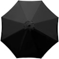 Miniatyrbillede 1 af 4: Reserveovertræk til parasol, 8 ribben, 3 m, vandtæt, anti-UV, reservebetræk, sort