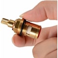 Miniatyrbilde 4 av 5: Keramisk skivehode, par med universelle erstatningskassetter for kran, 1/2\" Kvart omdreining 20 hakk x 50mm-