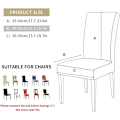 Miniatyrbilde 2 av 5: Jule-Stretch Stolsetersett med 4 - Moderne Elastiske Stolseter - Stolseterdekor for Universell Passform
