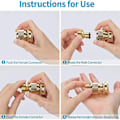 Miniatyrbillede 5 af 5: Have Connector til haveslange: Slangekoblinger frigiver slangekobling, 3/4 tommer han-slangekoblinger 2 sæt