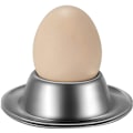 Miniatyrbilde 1 av 5: Sett med 6 eggkoppholdere, rustfritt stål eggkopper plater serviseholder for kokt egg, kjøkkendisplay