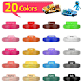 Miniatyrbillede 3 af 5: 3D Pen PLA Filament Refills 20 Farver, 16 Fod pr. Farve i Alt 320 Fod 1,75 Mm Premium Filament til 3D-Print Pen Kommer
