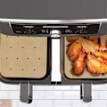 Miniatyrbilde 5 av 5: 400 stk Luftfrityrpapirforinger for Foodi XL 6 i 1 Forhåndskutte Bakeark DZ201 FG551