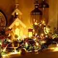 Miniatyrbillede 5 af 5: Indendørs Julekuglelys 2m 20 LED Julebær Perlekædelys til Julehus Mantel Dekoration, (Rød)-DENUOTOP