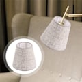 Miniatyrbillede 5 af 5: 4X Stof Lampskærm Lampebetræk Lysekrone Støvbetræk Tilbehør til Bord- og Gulvlampe