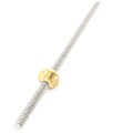 Miniatyrbilde 1 av 4: 2 stk 400 mm 8 mm T8 Trapesgjengede stang med mutter for Z 3D-skrivermaskin (400 mm)