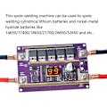 Miniatyrbild 3 av 5: 99 växlar justerbar mini punktsvetsmaskin kontrollkort för svetsning 18650 batteri/0,05-0,3 mm nickelplåt