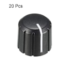 Miniatyrbild 5 av 5: 100 st 15x13,5 mm Plast Potentiometer Rotationsratt för Gitarrvolym till Axeltyp D 6 Diameter.