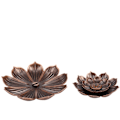Miniatyrbillede 2 af 4: 2 Pak Zink Legering Røgelsebrænder Lysestager Plade Spole Lotus Buddhistisk Tempel Yoga Hal Linje