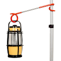 Miniatyrbillede 4 af 5: Multifunktionel Camping Lygteophæng Hanger Holder 2 Vejs Lygteophæng Pose Redskabsholder Krog til Udendørs Camping Fiskeri