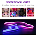 Miniatyrbilde 3 av 5: Sky Neon-skilt Led-skilt Soveromsdekor USB/Batteridrevet Led-nattlampe Neon-lysskilt for Bar, Fest, Bad