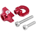 Pikkukuva 4 / 5: Pyöräketjun kiristin Kiristin Alumiiniseos Kiinnitin Pultti Yksi Pultti Pultti Ruuvi Fixie Punainen