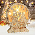 Miniatyrbillede 1 af 5: Træ LED Julelys, Jule Stjerne Vindue Lys, Træ LED Julepynt, LED Elg Lys, LED Julepynt til Indendørs Balkon