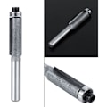 Miniatyrbilde 5 av 5: Flush Trim Router Bit, 1/4 3/8 10mm Flush Straight Trim Bit 1/4 Shank 2 Flutes Toppkulelager, Bearing Flush Trim Bit