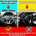 Miniatyrbild 3 av 5: Rattstyrningsram Trim Cover för C E Cla Class W204 W212 W117 C172 C218 2012-2014 Style
