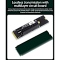 Pikkukuva 5 / 5: NGFF M.2 - PCI-E 4X -nousukortti M2 M Key - PCIe X4 -sovitin LED-ilmaisimella SATA-virtalähteenousulla louhintaan