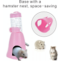 Miniatyrbilde 4 av 5: Vannbeholder for små dyr, Hamster, Marsvin, Kanin, Rotte, Frett, Gerbil, Chinchilla, 80ml, Rosa