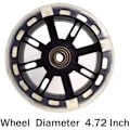 Miniatyrbilde 2 av 5: Treningshjul Flash Mute Hjul Stabilisator Monteringssett Kompatibelt for 12 14 16 18 20 Tommers Sykler, Svart