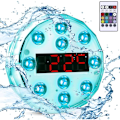Miniatyrbillede 1 af 5: LED Pond Swimming Pool med Timer Termometer Belysning 12 Farver Lys Dekoration til Badekar Akvarium Have Vase