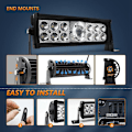 Miniatyrbilde 3 av 5: 10 Tommers LED Arbeidslysstang 90W 9000LM LED Bar Offroad Combo Kjørelys For Lastebiler ATV Traktor