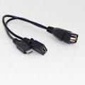 Pikkukuva 3 / 5: 10 kpl 2-in-1 OTG Micro-USB-isäntäliitäntäjakaja USB:stä Mini 5-napaiseen uroskaapeliin suoratoistolaitteille jne.