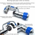 Miniatyrbillede 4 af 5: 1/8\"-1-1/4\" Rørskærer, Heavy Duty Rustfrit Stål Kobber PVC Skærer med 2stk Rørholder Skæreblad (4-32mm)
