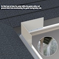 Miniatyrbild 5 av 5: 2 stycken takrännesplashskydd, takränneskydd, takregnomledare för hus med skiffertak (2)