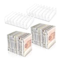 Miniatyrbillede 3 af 5: 8 stk. Klar Akryl CD-Holder med Pinsbar DVD-Display Stativ Organizer Opbevaringsskuffe