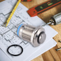 Miniatyrbild 2 av 5: 3V tryckknappsdörrklocka med blå LED 12 mm silver