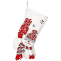 Pikkukuva 1 / 2: Neulotut suuret kaapeli-neuleet Rustic Santa -sukat Joulupukki-saappaat, tyyli 2