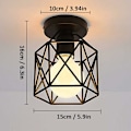 Miniatyrbillede 5 af 5: Retro Industrielt Loftlampe, Metal Skærm, Velegnet til Køkkener, Gange, Soveværelser, Barer, Restauranter (Uden Pærer)