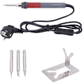 Miniatyrbillede 1 af 5: Cxg C90W Elektrisk Loddekolbe LCD Justerbar Temperatur Loddestation Varmeblyant 2stk Loddekolbe Spidser Europæisk Stik