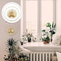 Miniatyrbild 4 av 5: Järnväggskulpturer Botaniska Palm Leaf Väggfigur Abstrakt Väggkonst Hängande Plakett Ornament för Inomhus Utomhus Hem Kontors Dekoration