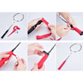 Miniatyrbillede 3 af 5: Racketgreb, Anti-Slip Absorberende Racketgreb, til Tennis, Fiskeri, Badminton, Squash (8 stk)