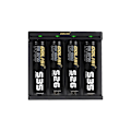 Miniatyrbillede 1 af 5: 4 5V 2A Batterilader USB Nålelader Slots 4 Batterier Til 18650 26650 Aa Aaa Genopladelige Batterier