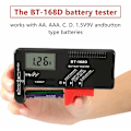 Miniatyrbillede 2 af 5: Digital Batteritest, Universal Batteritest, Batteritest, til AA, AAA, C, D, PP3, 9V, 1.5V, Knapcelsbatterier - Fungerer uden Batterier